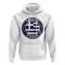 Greece Football Badge Hoodie (White)