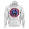 Guam Football Badge Hoodie (White)