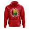Guinea Bissau Football Badge Hoodie (Red)