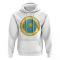 Kazakhstan Football Badge Hoodie (White)