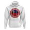 Liechtenstein Football Badge Hoodie (White)