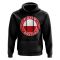 Poland Football Badge Hoodie (Black)