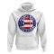 Puerto Rico Football Badge Hoodie (White)