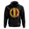 Romania Football Badge Hoodie (Black)