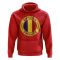 Romania Football Badge Hoodie (Red)