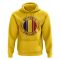 Romania Football Badge Hoodie (Yellow)