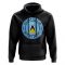 Saint Lucia Football Badge Hoodie (Black)