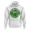 Saudi Arabia Football Badge Hoodie (White)