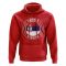 Serbia Football Badge Hoodie (Red)