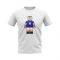 Zinedine Zidane France Brick Footballer T-Shirt (White)