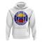 Venezuela Football Badge Hoodie (White)