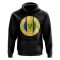 Saint Vincent and The Grenadines Football Badge Hoodie (Black)