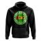 Sao Tome and Principe Football Badge Hoodie (Black)