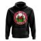 Wales Football Badge Hoodie (Black)