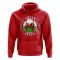 Wales Football Badge Hoodie (Red)