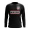 Yemen Core Football Country Long Sleeve T-Shirt (Black)