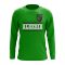 Algeria Core Football Country Long Sleeve T-Shirt (Green)