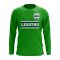 Lesotho Core Football Country Long Sleeve T-Shirt (Green)