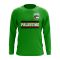 Palestine Core Football Country Long Sleeve T-Shirt (Green)