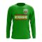 Suriname Core Football Country Long Sleeve T-Shirt (Green)