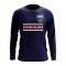 Cayman Islands Core Football Country Long Sleeve T-Shirt (Navy)