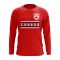 Canada Core Football Country Long Sleeve T-Shirt (Red)