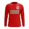 Lebanon Core Football Country Long Sleeve T-Shirt (Red)