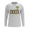 India Core Football Country Long Sleeve T-Shirt (White)