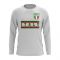 Italy Core Football Country Long Sleeve T-Shirt (White)