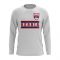 Serbia Core Football Country Long Sleeve T-Shirt (White)