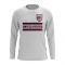 United States Core Football Country Long Sleeve T-Shirt (White)