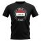 Iraq Football Badge T-Shirt (Black)