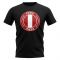 Peru Football Badge T-Shirt (Black)