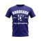 Bordeaux Established Football T-Shirt (Navy)