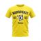 Harrogate Established Football T-Shirt (Yellow)