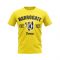 Harrogate Established Football T-Shirt (Yellow)