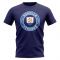 Anguilla Football Badge T-Shirt (Navy)