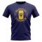 Barbados Football Badge T-Shirt (Navy)