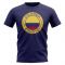 Colombia Football Badge T-Shirt (Navy)