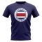 Costa Rica Football Badge T-Shirt (Navy)