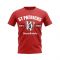 St Patricks Established Football T-Shirt (Red)
