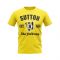 Sutton Established Football T-Shirt (Yellow)