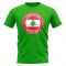 Lebanon Football Badge T-Shirt (Green)