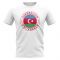 Azerbaijan Football Badge T-Shirt (White)