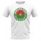 Burkina Faso Football Badge T-Shirt (White)