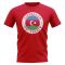 Azerbaijan Football Badge T-Shirt (Red)
