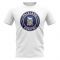 Falkland Islands Football Badge T-Shirt (White)