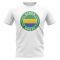 Gabon Football Badge T-Shirt (White)