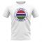 Gambia Football Badge T-Shirt (White)