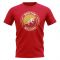 Bhutan Football Badge T-Shirt (Red)